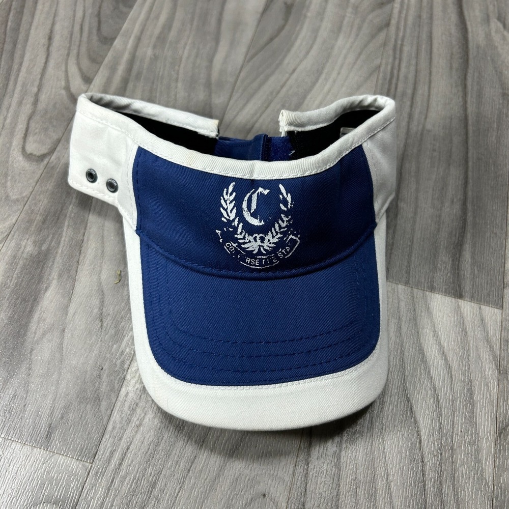Corse One‎ Star Golf Visor Unisex Adult White Curved Brim Lightweight Adjustable